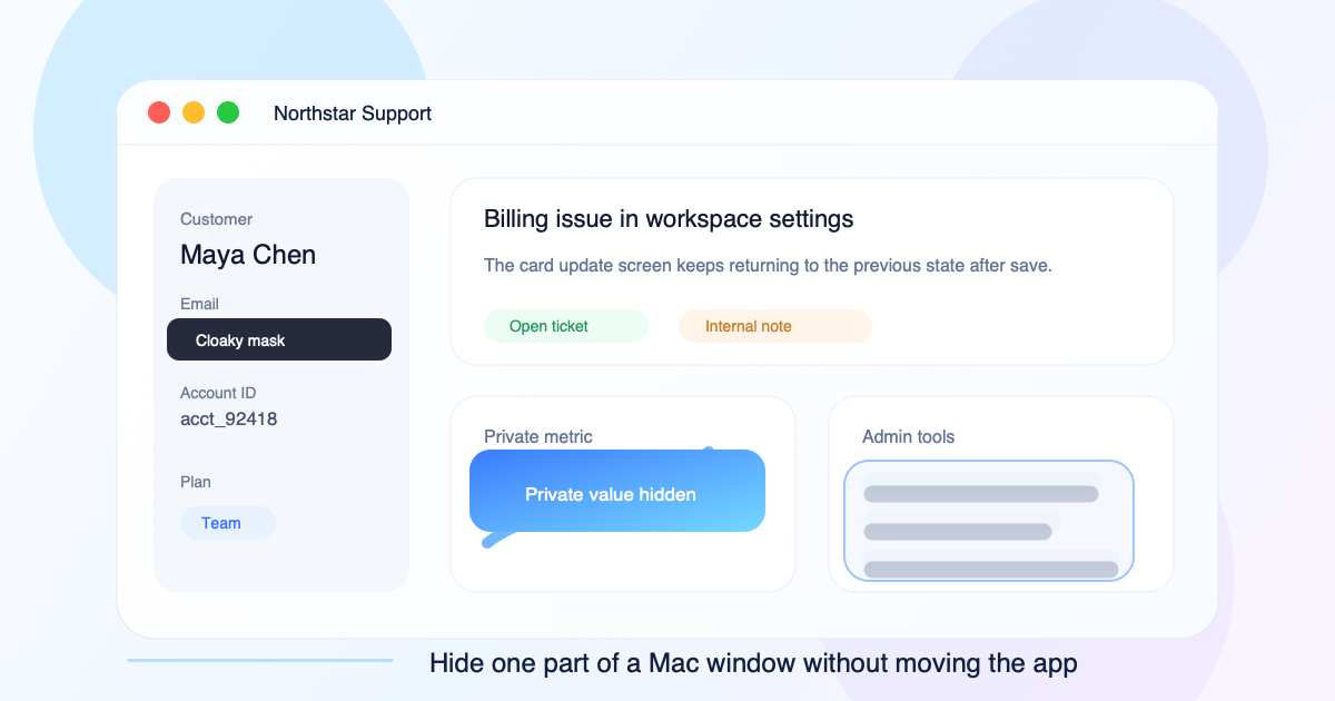How to Hide Part of a Window on Mac Without Resizing the App